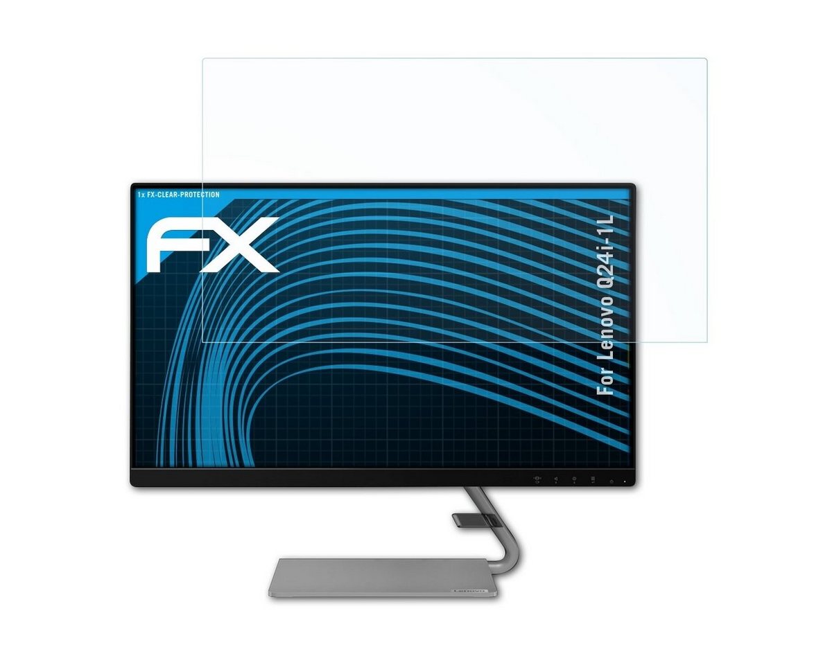 atFoliX Schutzfolie Displayschutz für Lenovo Q24i-1L, Ultraklar und hartbeschichtet von atFoliX