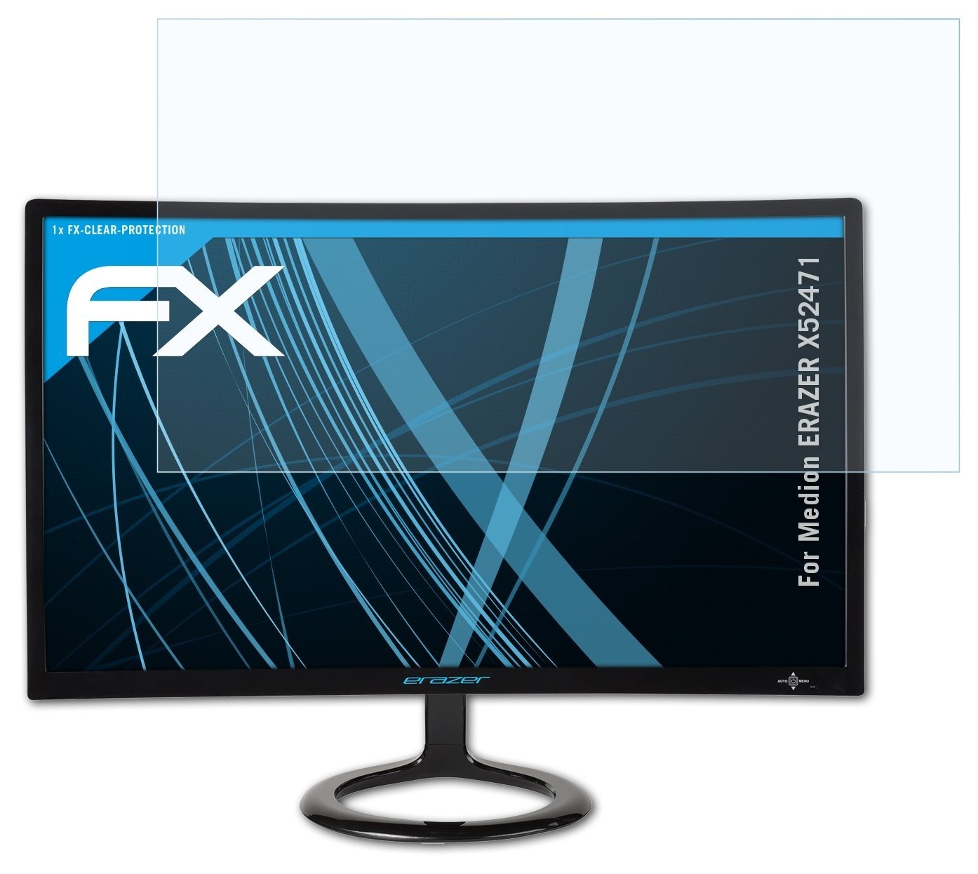 atFoliX Schutzfolie Displayschutz für Medion ERAZER X52471, Ultraklar und hartbeschichtet von atFoliX