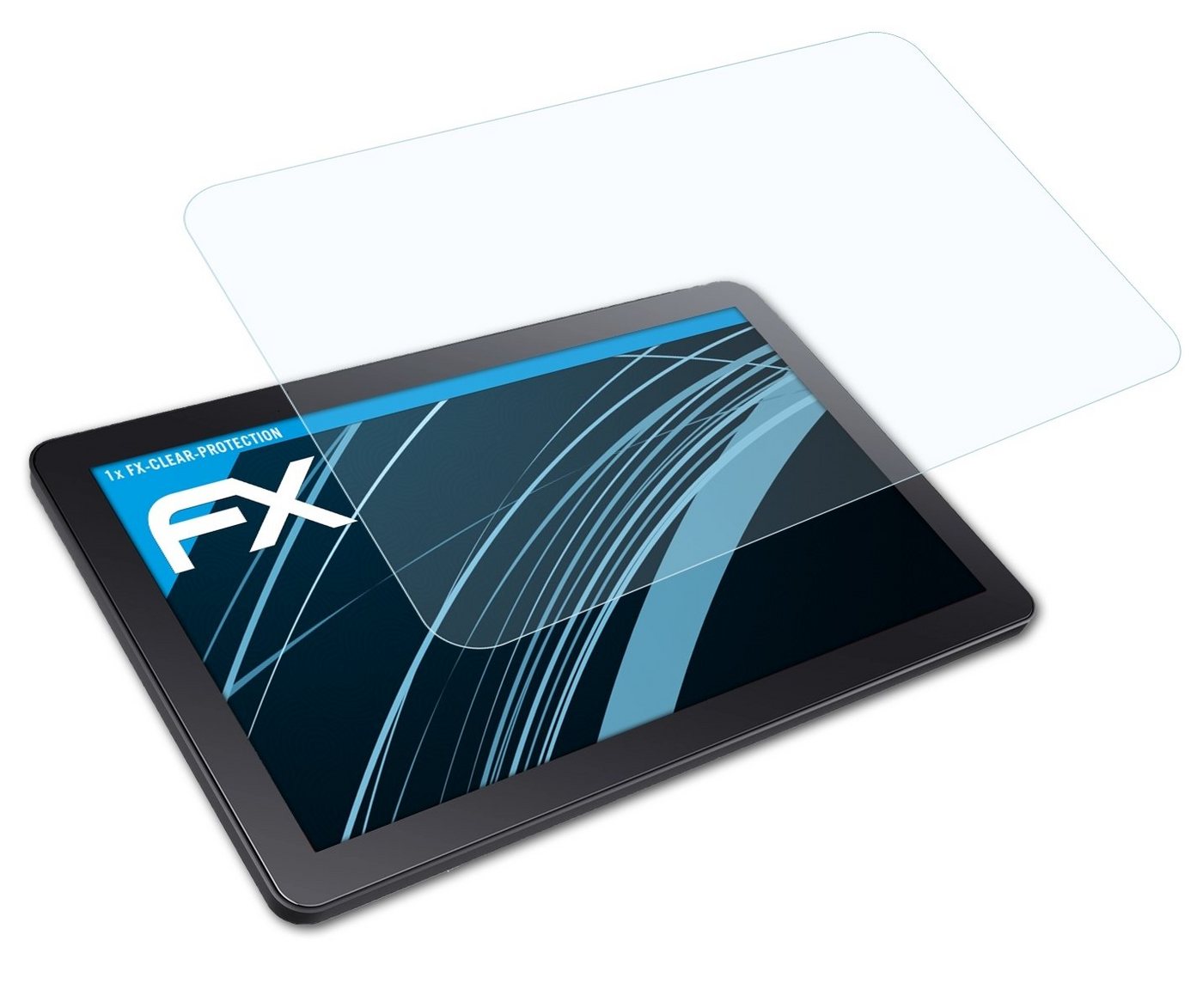 atFoliX Schutzfolie Displayschutz für Outform iDisplay Tablet 10.1, Ultraklar und hartbeschichtet von atFoliX