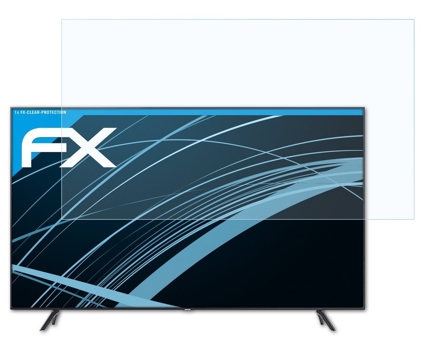 atFoliX Schutzfolie Displayschutz für Samsung GU-TU7199 43 inch, Ultraklar und hartbeschichtet von atFoliX