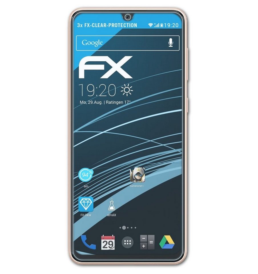atFoliX Schutzfolie Displayschutz für Samsung Galaxy A33 5G, (3 Folien), Ultraklar und hartbeschichtet von atFoliX