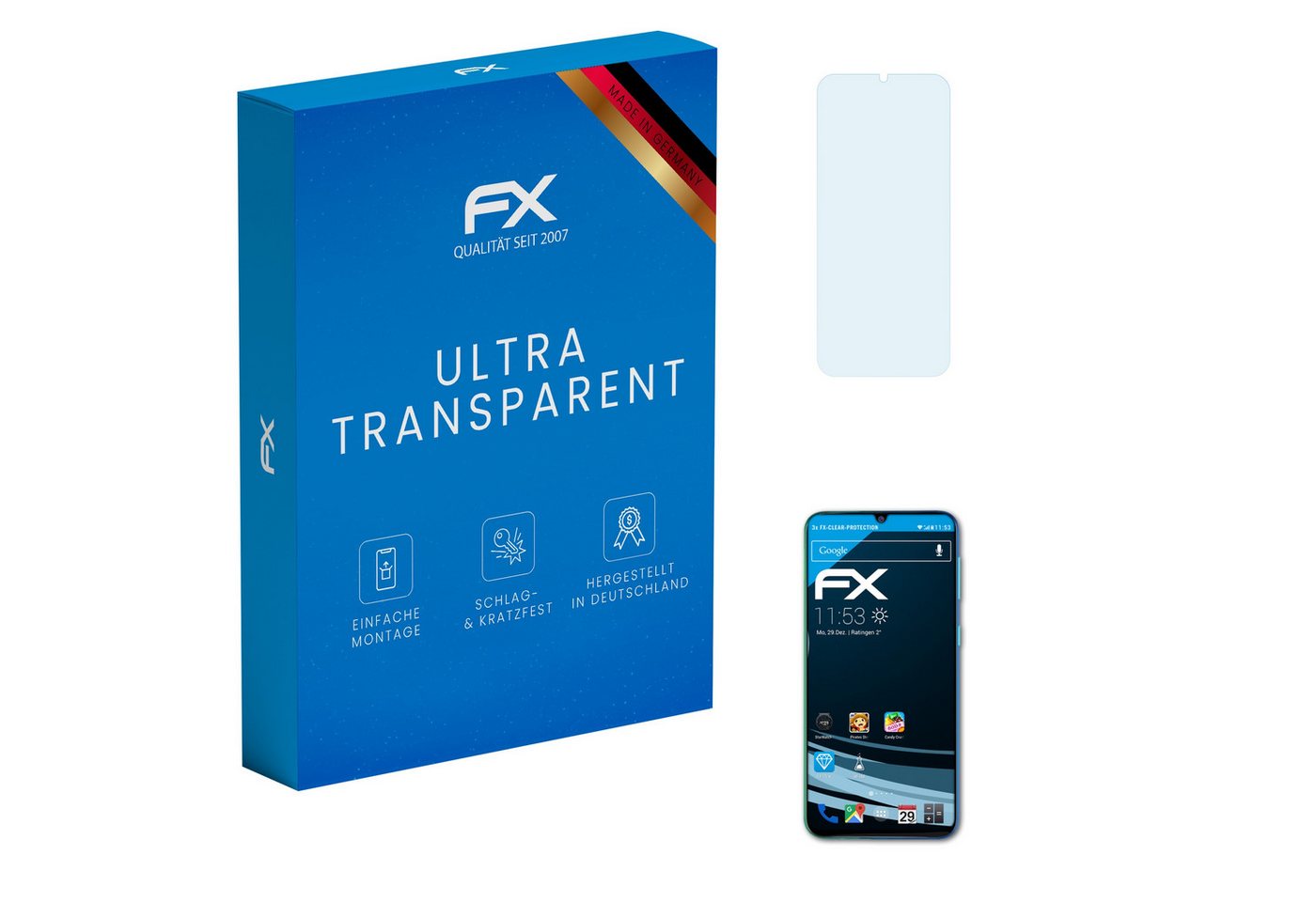 atFoliX Schutzfolie Displayschutz für Samsung Galaxy M31, (3 Folien), Ultraklar und hartbeschichtet von atFoliX