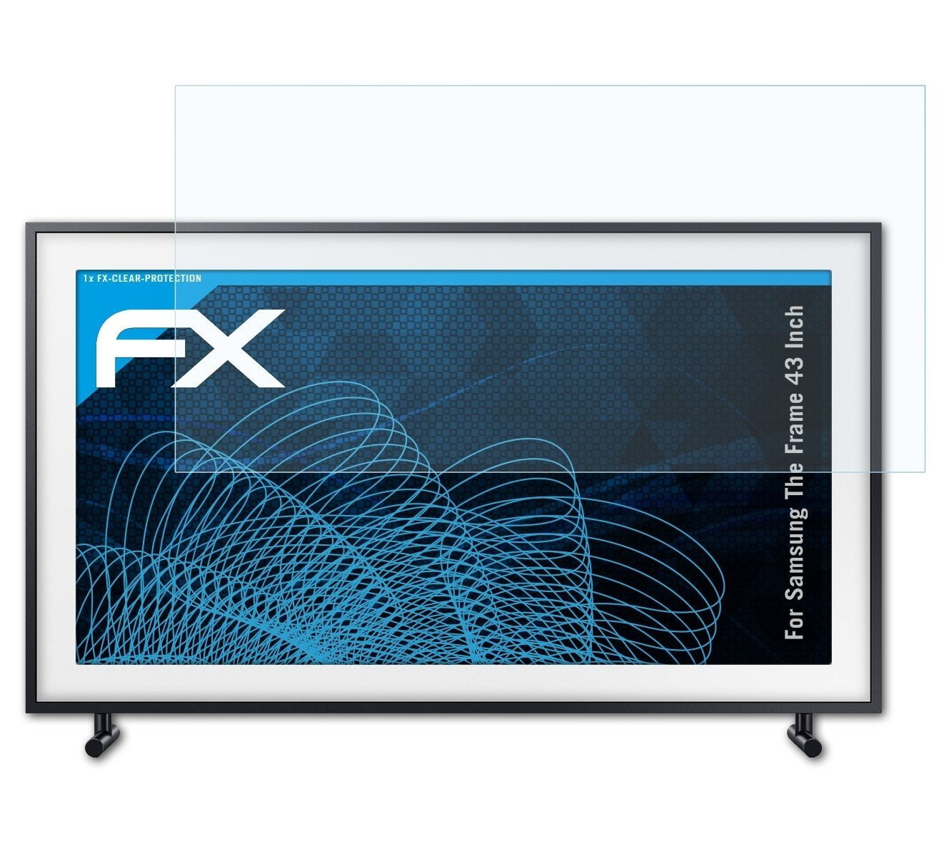 atFoliX Schutzfolie Displayschutz für Samsung The Frame 43 Inch, Ultraklar und hartbeschichtet von atFoliX