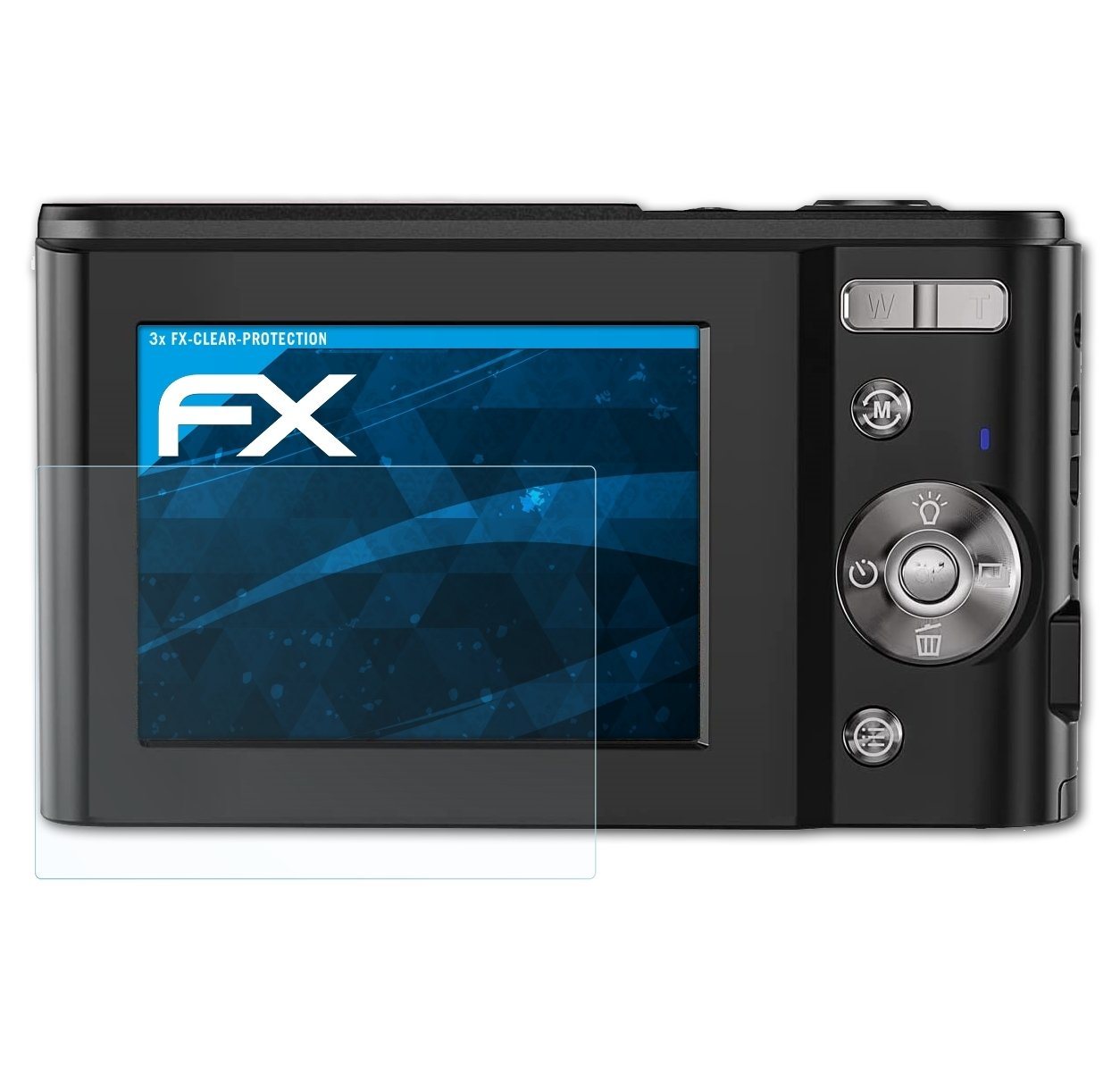atFoliX Schutzfolie Displayschutz für Sevenat Digitalkamera 1080P FHD, (3 Folien), Ultraklar und hartbeschichtet von atFoliX