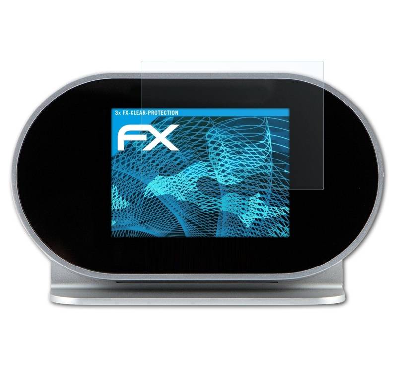 atFoliX Schutzfolie Displayschutz für Technisat DigitRadio 120 IR, (3 Folien), Ultraklar und hartbeschichtet von atFoliX