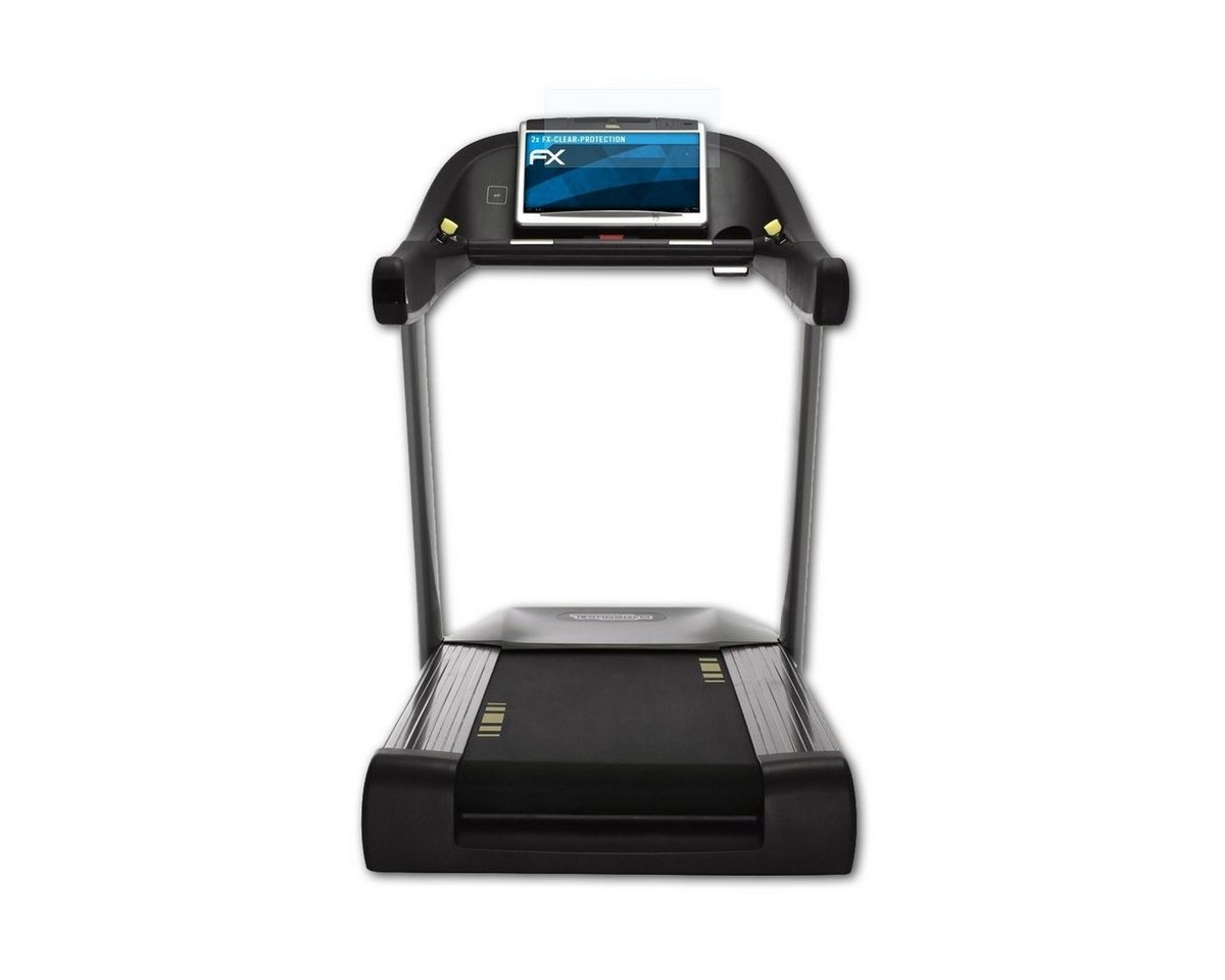 atFoliX Schutzfolie Displayschutz für Technogym Excite Run 1000, (2 Folien), Ultraklar und hartbeschichtet von atFoliX