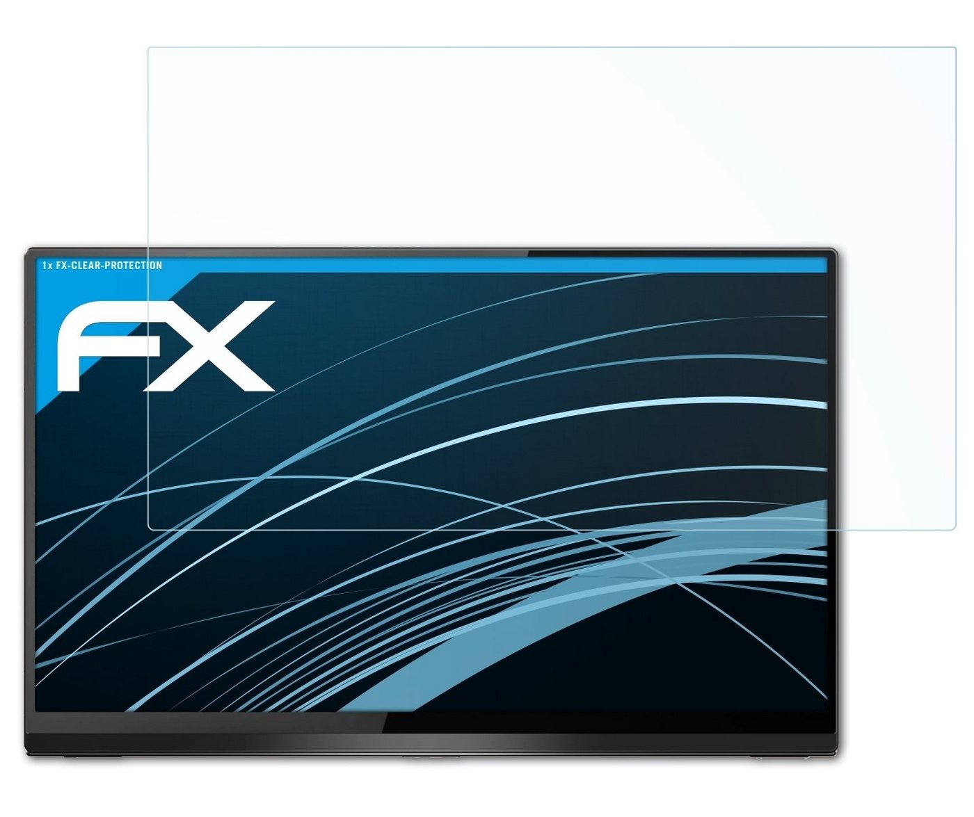atFoliX Schutzfolie Displayschutz für Touchscreen-Monitor 15,6 Inch, Ultraklar und hartbeschichtet von atFoliX