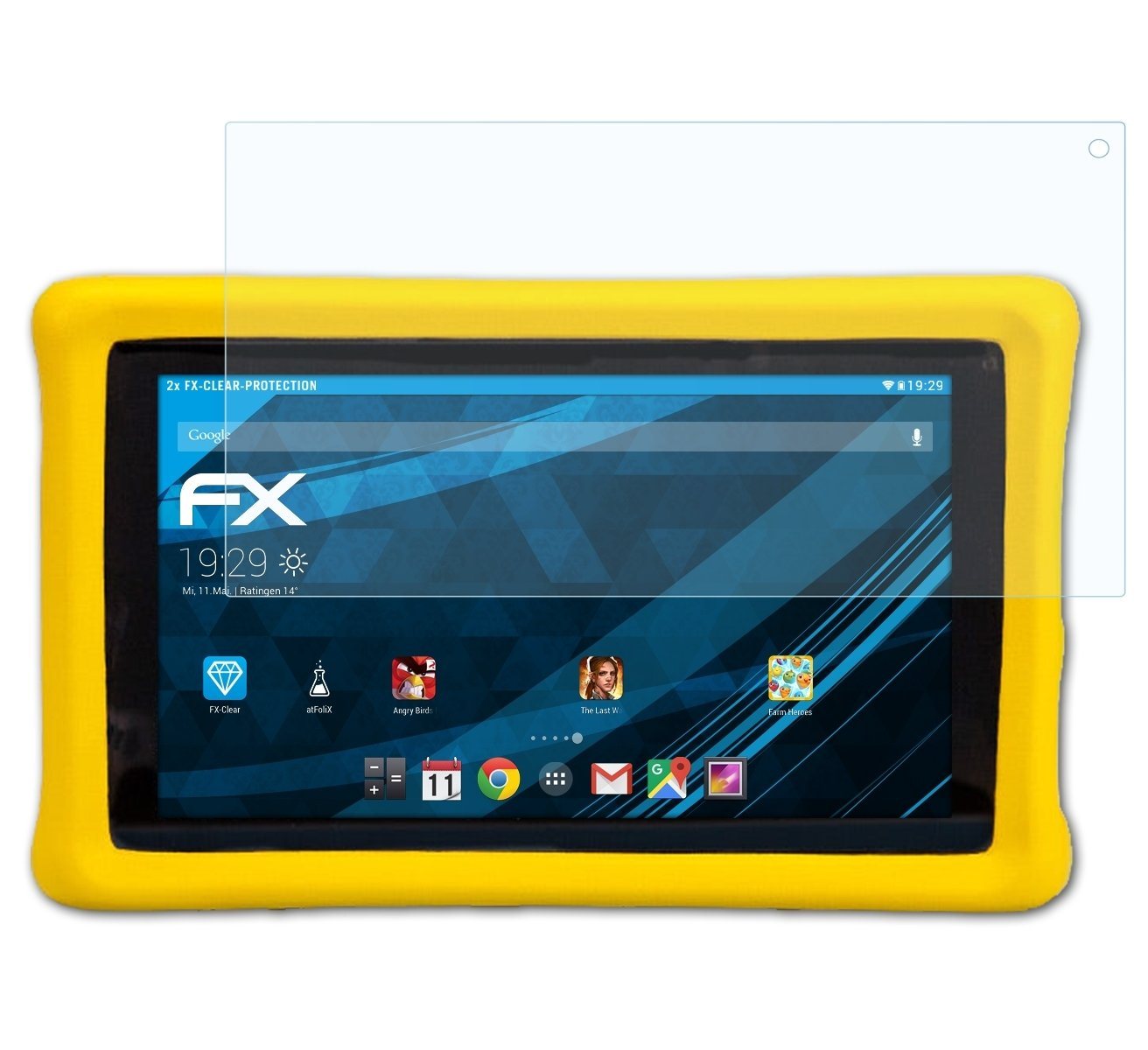 atFoliX Schutzfolie Displayschutz für Toy Story 4 Kids Tablet, (2 Folien), Ultraklar und hartbeschichtet von atFoliX