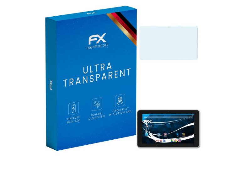 atFoliX Schutzfolie Displayschutz für Volks-Tablet 10.1 1.Generation, (2 Folien), Ultraklar und hartbeschichtet von atFoliX