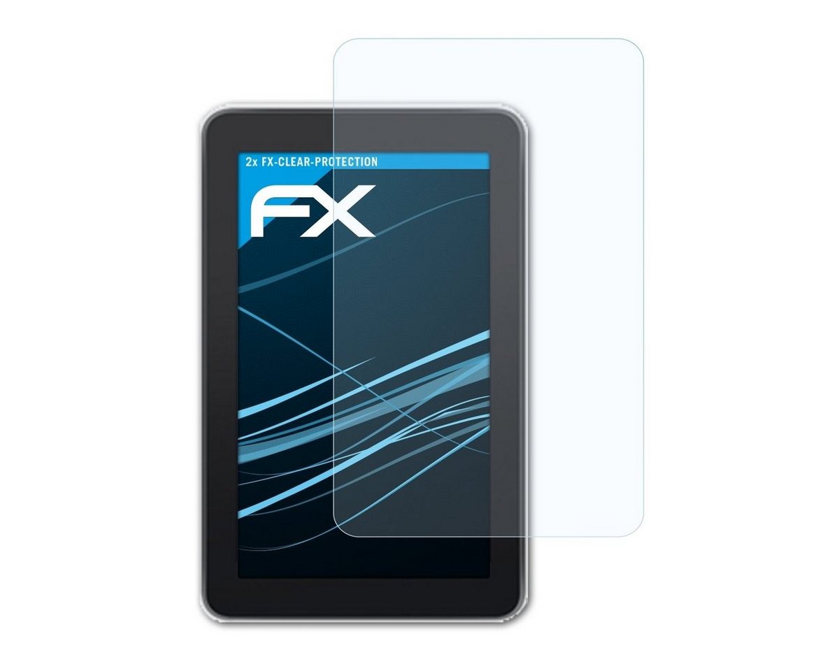 atFoliX Schutzfolie Displayschutz für Zeki Tablet 7 Inch TBDB763B, (2 Folien), Ultraklar und hartbeschichtet von atFoliX