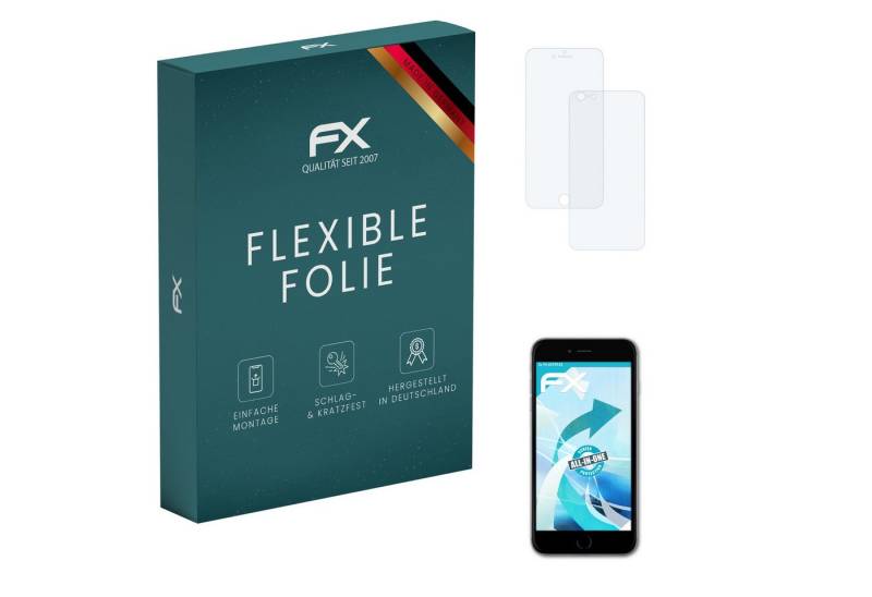 atFoliX Schutzfolie Displayschutzfolie für Apple iPhone 6S Plus, (3er Set), Ultraklar und flexibel von atFoliX