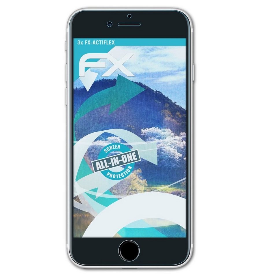 atFoliX Schutzfolie Displayschutzfolie für Apple iPhone SE 2020, (3 Folien), Ultraklar und flexibel von atFoliX