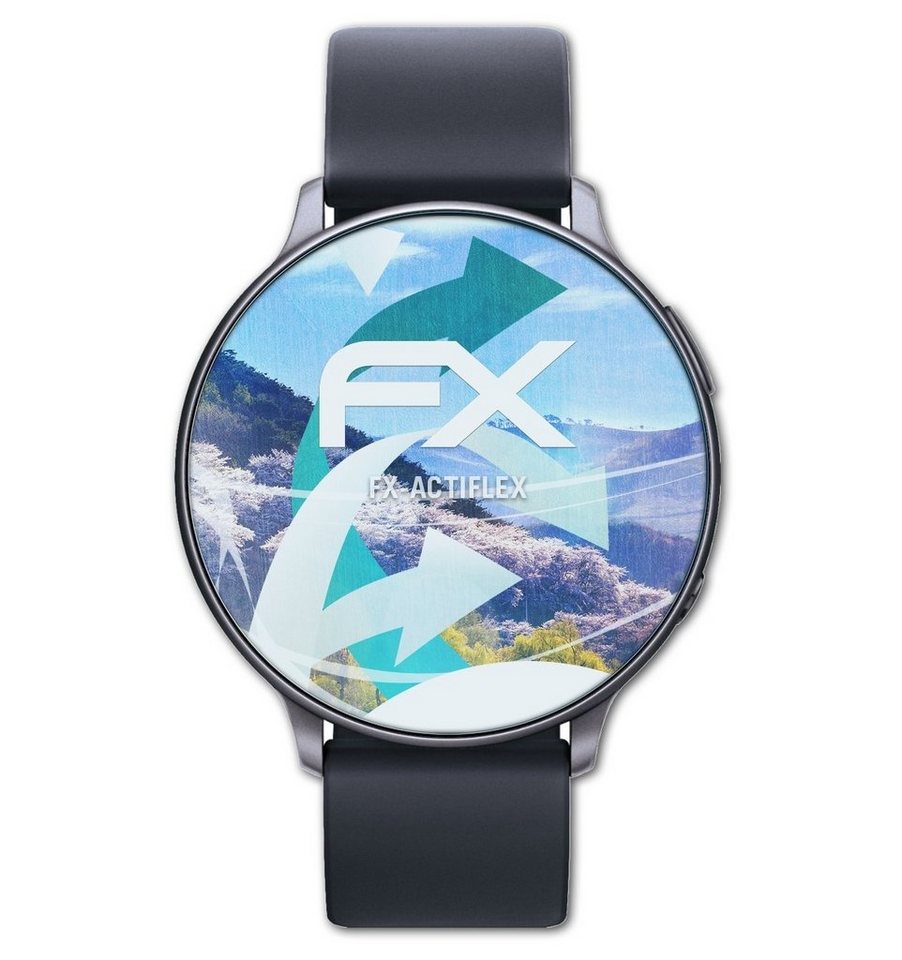 atFoliX Schutzfolie Displayschutzfolie für Smartwatch Display 32mm, (3 Folien), Ultraklar und flexibel von atFoliX
