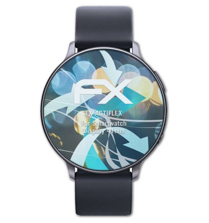 atFoliX Schutzfolie Displayschutzfolie für Smartwatch Display 41mm, (3 Folien), Ultraklar und flexibel von atFoliX