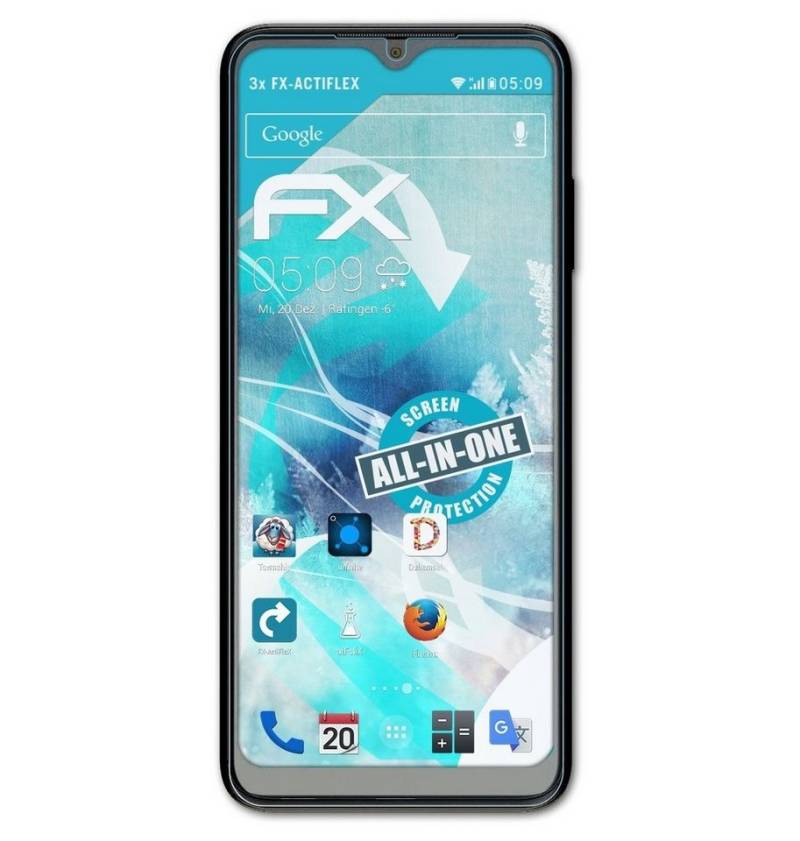 atFoliX Schutzfolie Displayschutzfolie für Telekom T Phone Pro, (3 Folien), Ultraklar und flexibel von atFoliX