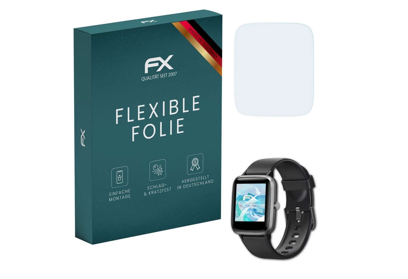 atFoliX Schutzfolie Displayschutzfolie für Yamay SW021, (3 Folien), Ultraklar und flexibel von atFoliX