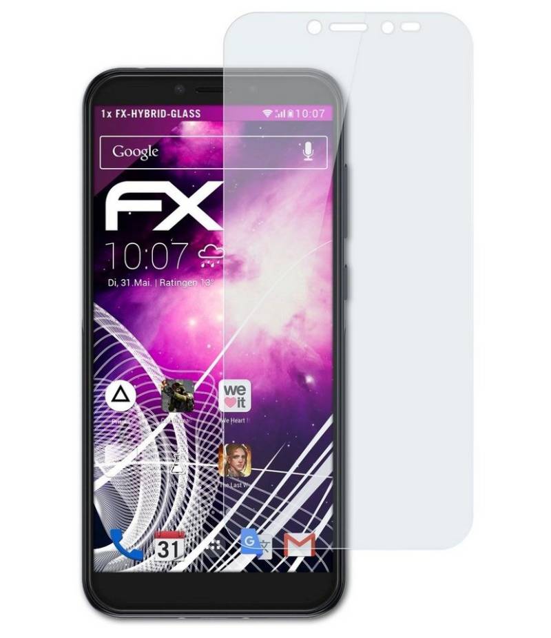 atFoliX Schutzfolie Panzerglasfolie für Alcatel 1S 2019, Ultradünn und superhart von atFoliX