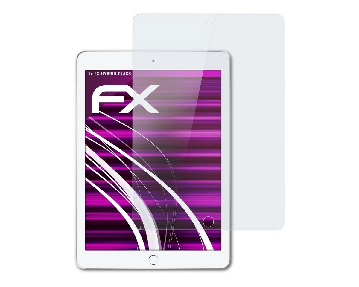 atFoliX Schutzfolie Panzerglasfolie für Apple iPad 9,7 2018, Ultradünn und superhart von atFoliX