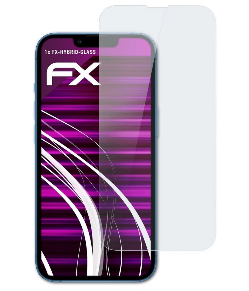atFoliX Schutzfolie Panzerglasfolie für Apple iPhone 13, Ultradünn und superhart von atFoliX