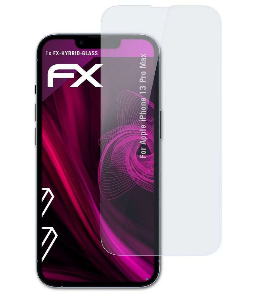 atFoliX Schutzfolie Panzerglasfolie für Apple iPhone 13 Pro Max, Ultradünn und superhart von atFoliX