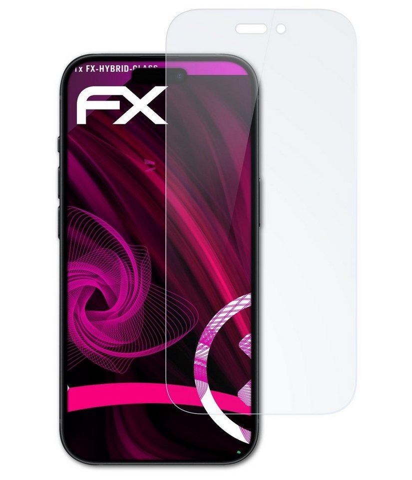 atFoliX Schutzfolie Panzerglasfolie für Apple iPhone 15, Ultradünn und superhart von atFoliX