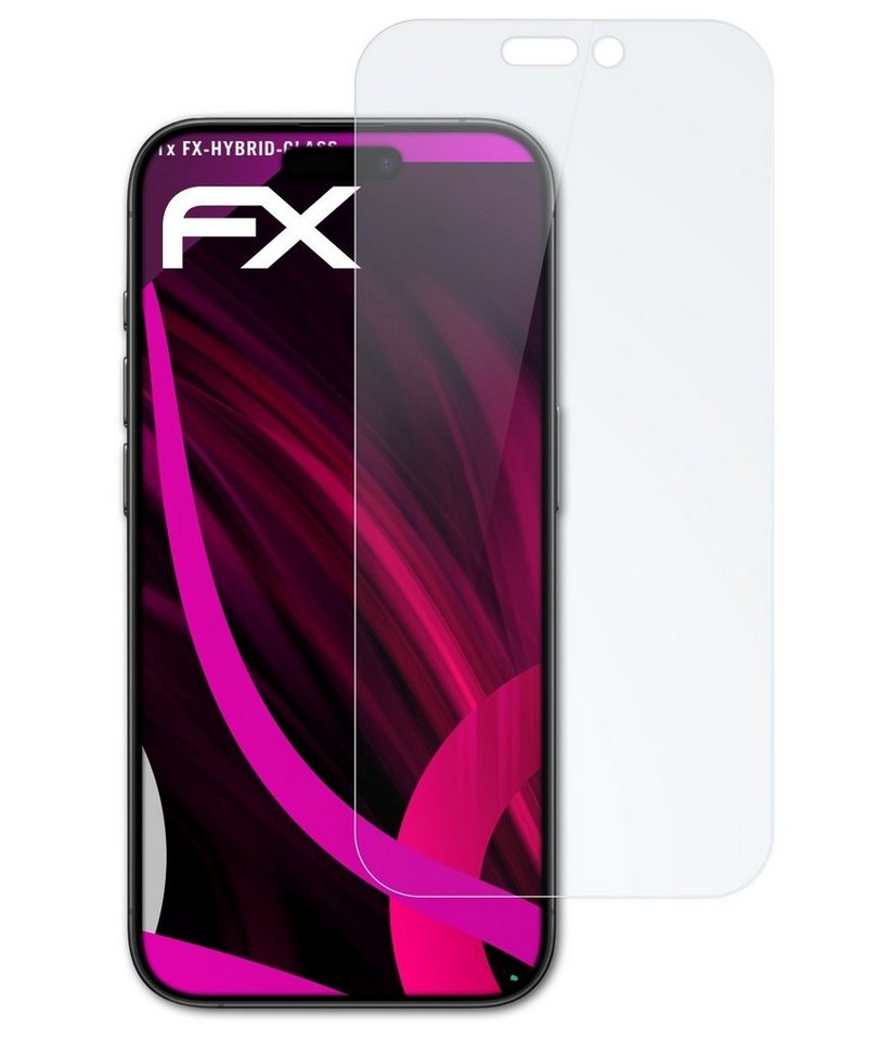 atFoliX Schutzfolie Panzerglasfolie für Apple iPhone 15 Pro, Ultradünn und superhart von atFoliX