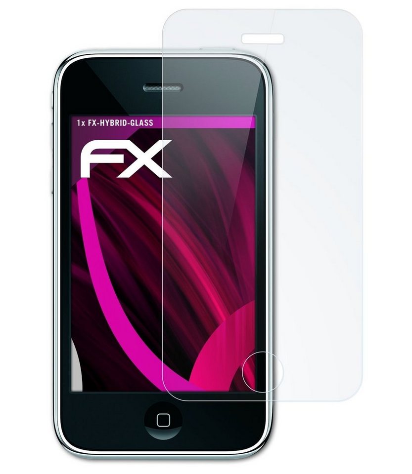 atFoliX Schutzfolie Panzerglasfolie für Apple iPhone 3G, Ultradünn und superhart von atFoliX