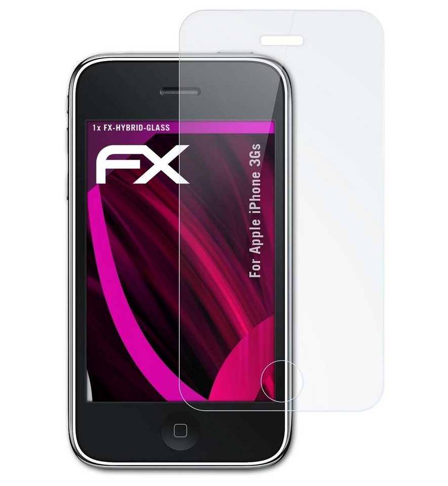 atFoliX Schutzfolie Panzerglasfolie für Apple iPhone 3Gs, Ultradünn und superhart von atFoliX