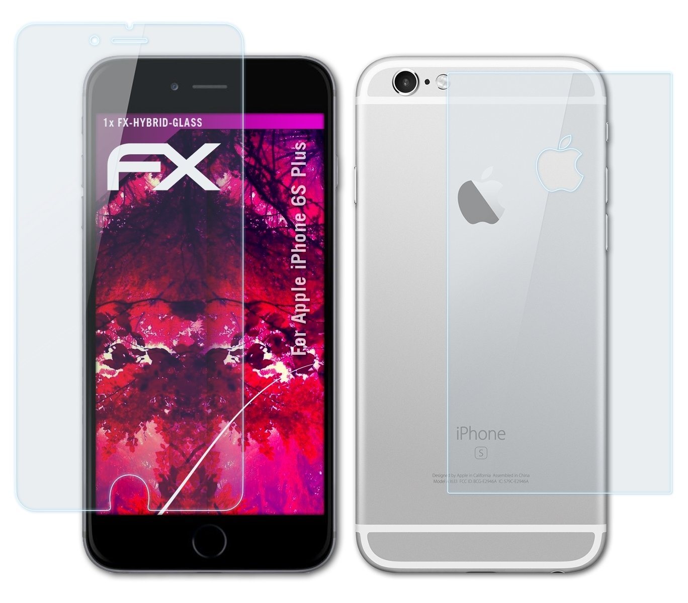 atFoliX Schutzfolie Panzerglasfolie für Apple iPhone 6S Plus, Ultradünn und superhart von atFoliX