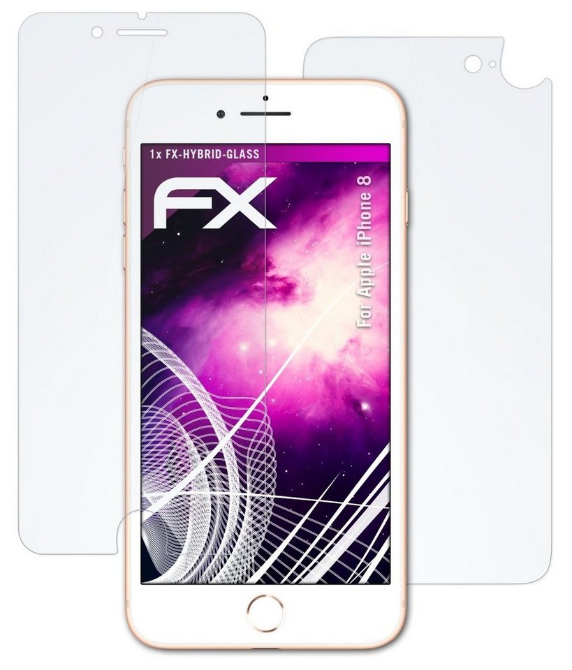 atFoliX Schutzfolie Panzerglasfolie für Apple iPhone 8, Ultradünn und superhart von atFoliX