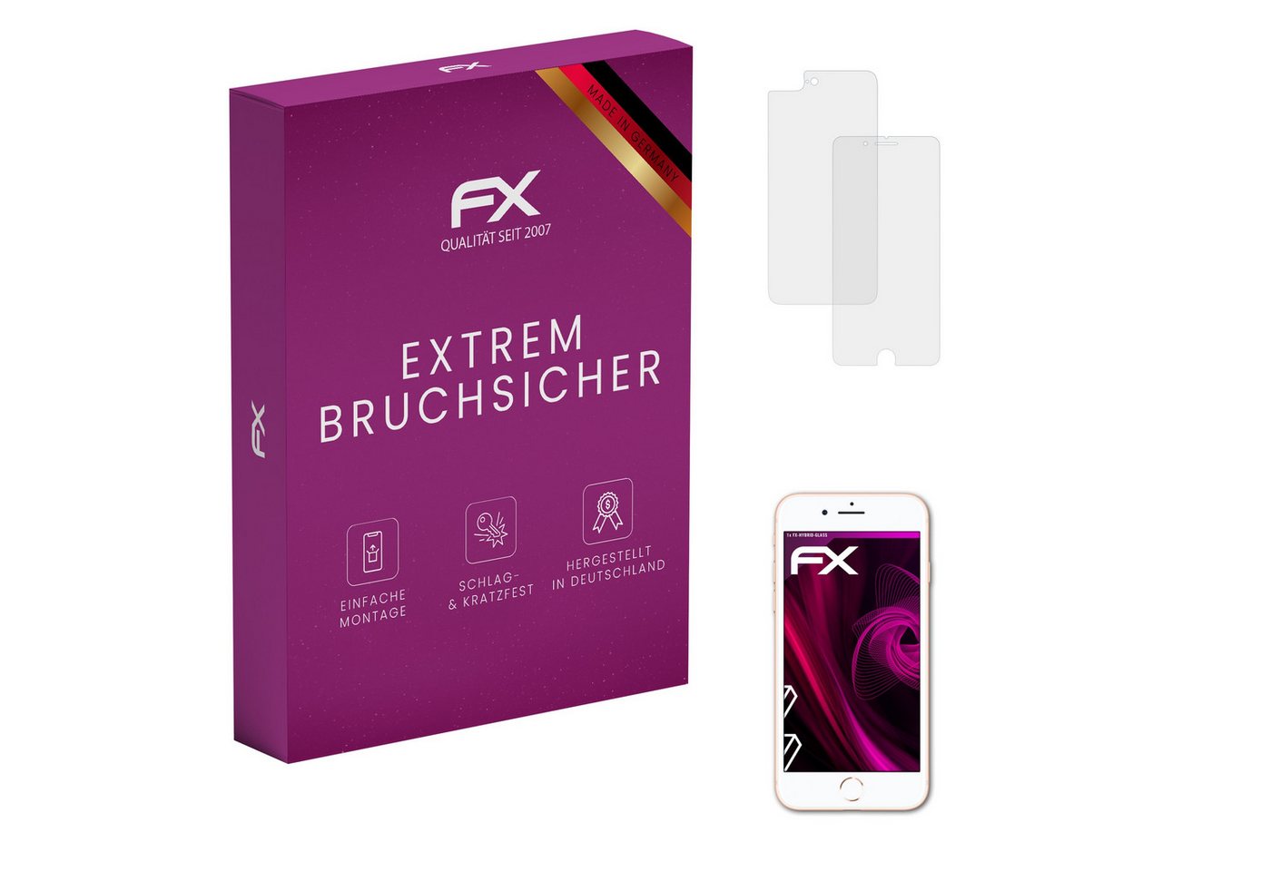 atFoliX Schutzfolie Panzerglasfolie für Apple iPhone 8 Plus, Ultradünn und superhart atFoliX Schutzfolie Panzerglasfolie für Apple iPhone 8 Plus, Ultradünn und superhart von atFoliX