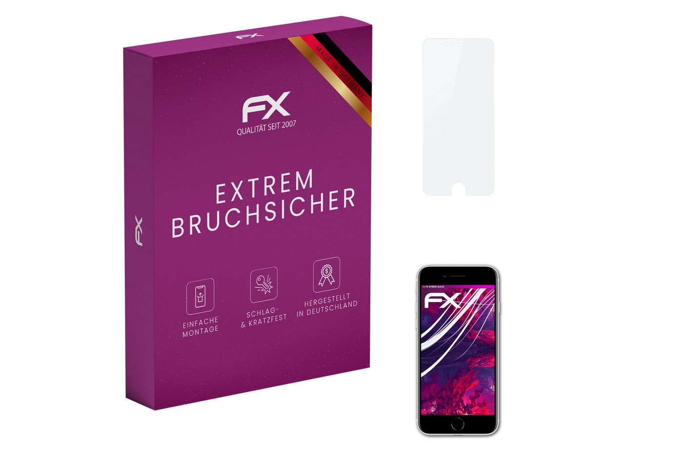 atFoliX Schutzfolie Panzerglasfolie für Apple iPhone SE 2020, Ultradünn und superhart atFoliX Schutzfolie Panzerglasfolie für Apple iPhone SE 2020, Ultradünn und superhart von atFoliX