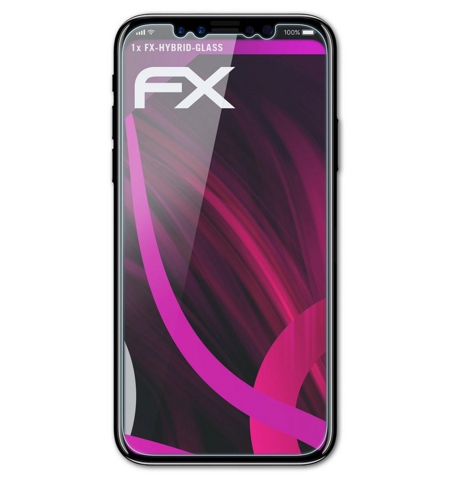 atFoliX Schutzfolie Panzerglasfolie für Apple iPhone X Front, Ultradünn und superhart von atFoliX