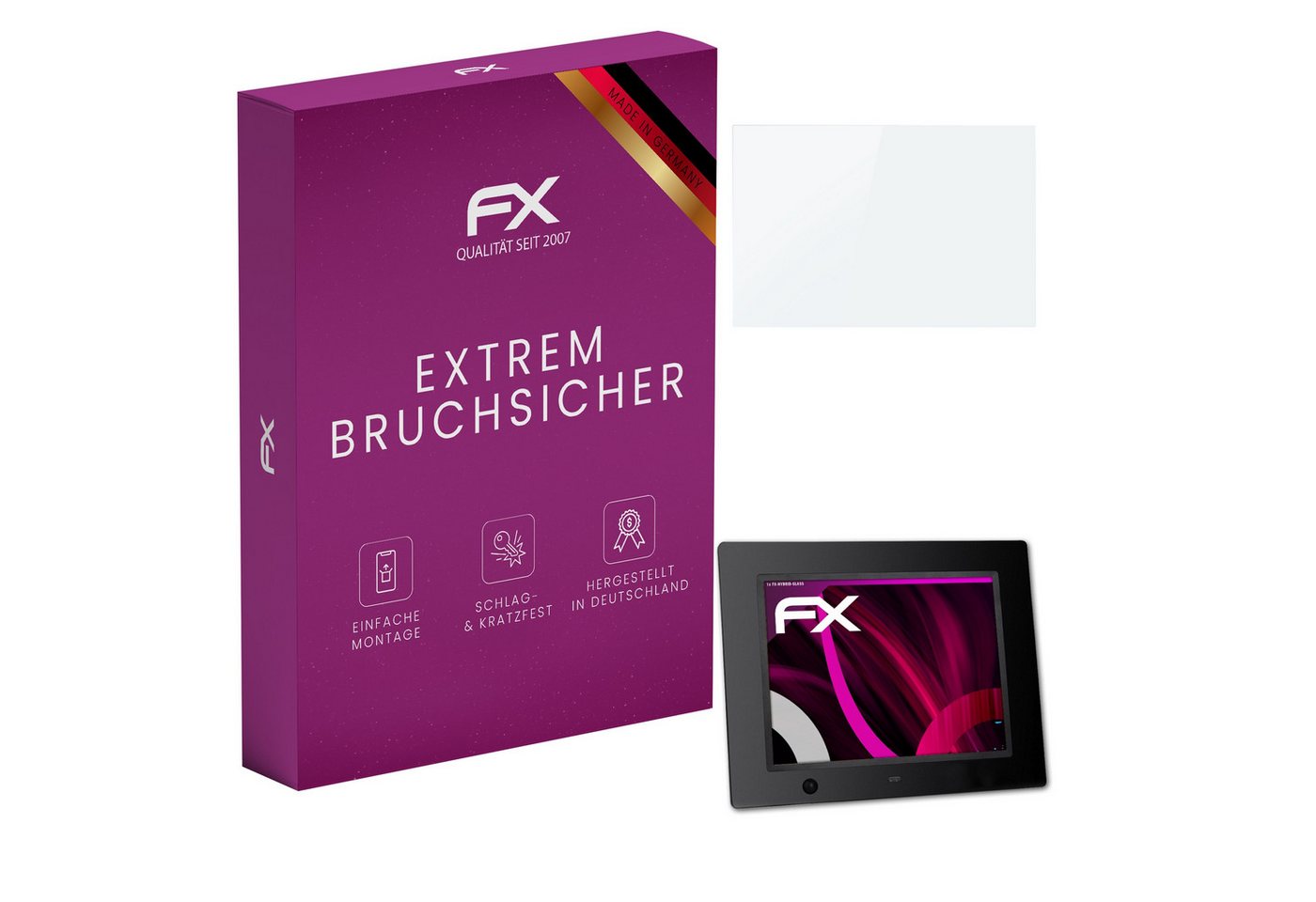 atFoliX Schutzfolie Panzerglasfolie für Digitaler Bilderrahmen 8 Zoll, Ultradünn und superhart atFoliX Schutzfolie Panzerglasfolie für Digitaler Bilderrahmen 8 Zoll, Ultradünn und superhart von atFoliX