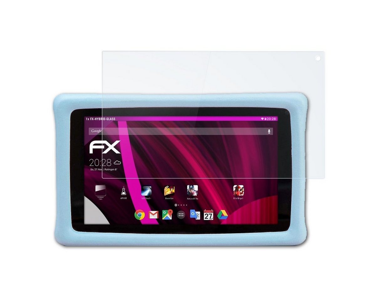 atFoliX Schutzfolie Panzerglasfolie für Frozen 2 Kids Tablet, Ultradünn und superhart von atFoliX