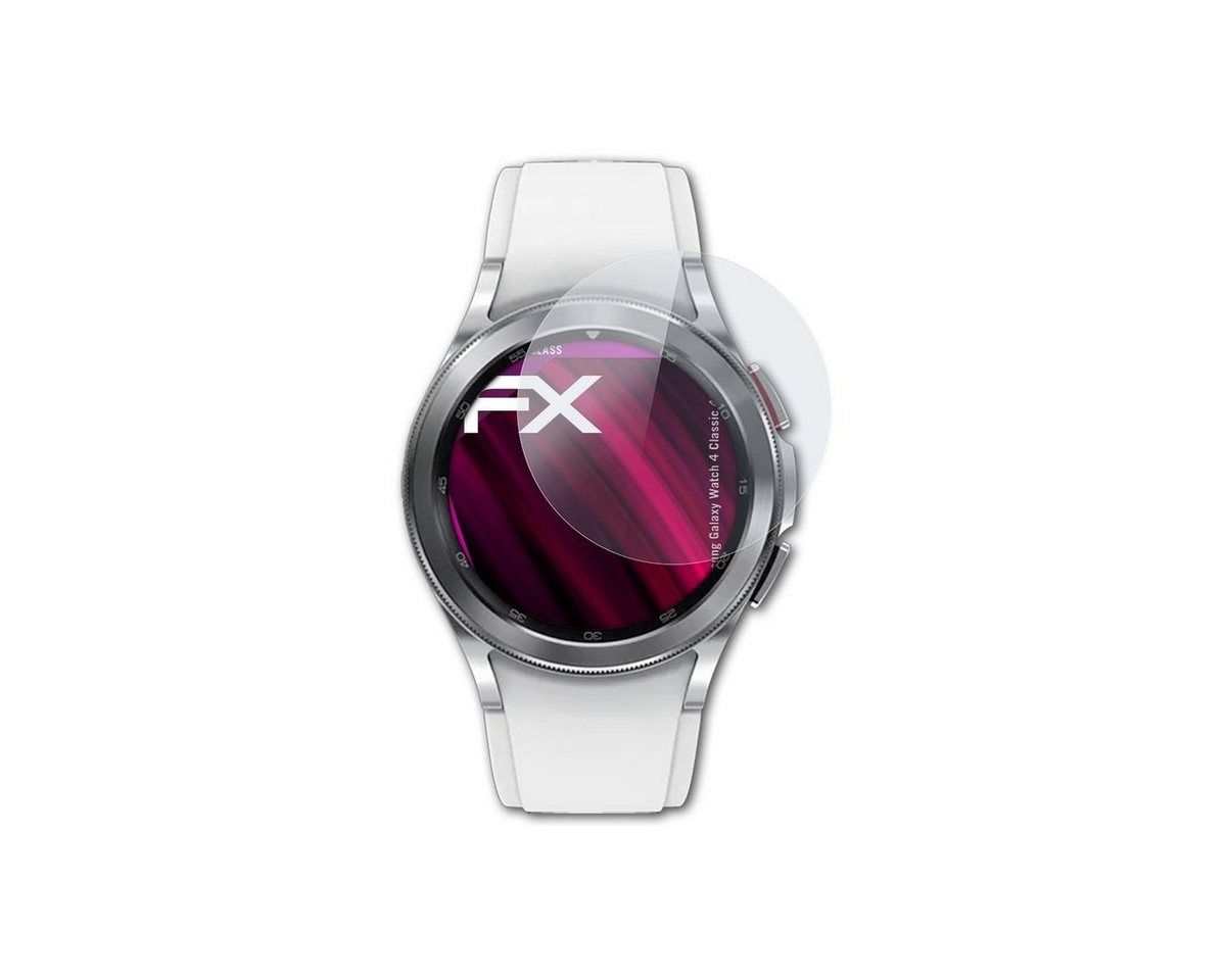 atFoliX Schutzfolie Panzerglasfolie für Galaxy Watch 4 Classic 42mm, Ultradünn und superhart von atFoliX