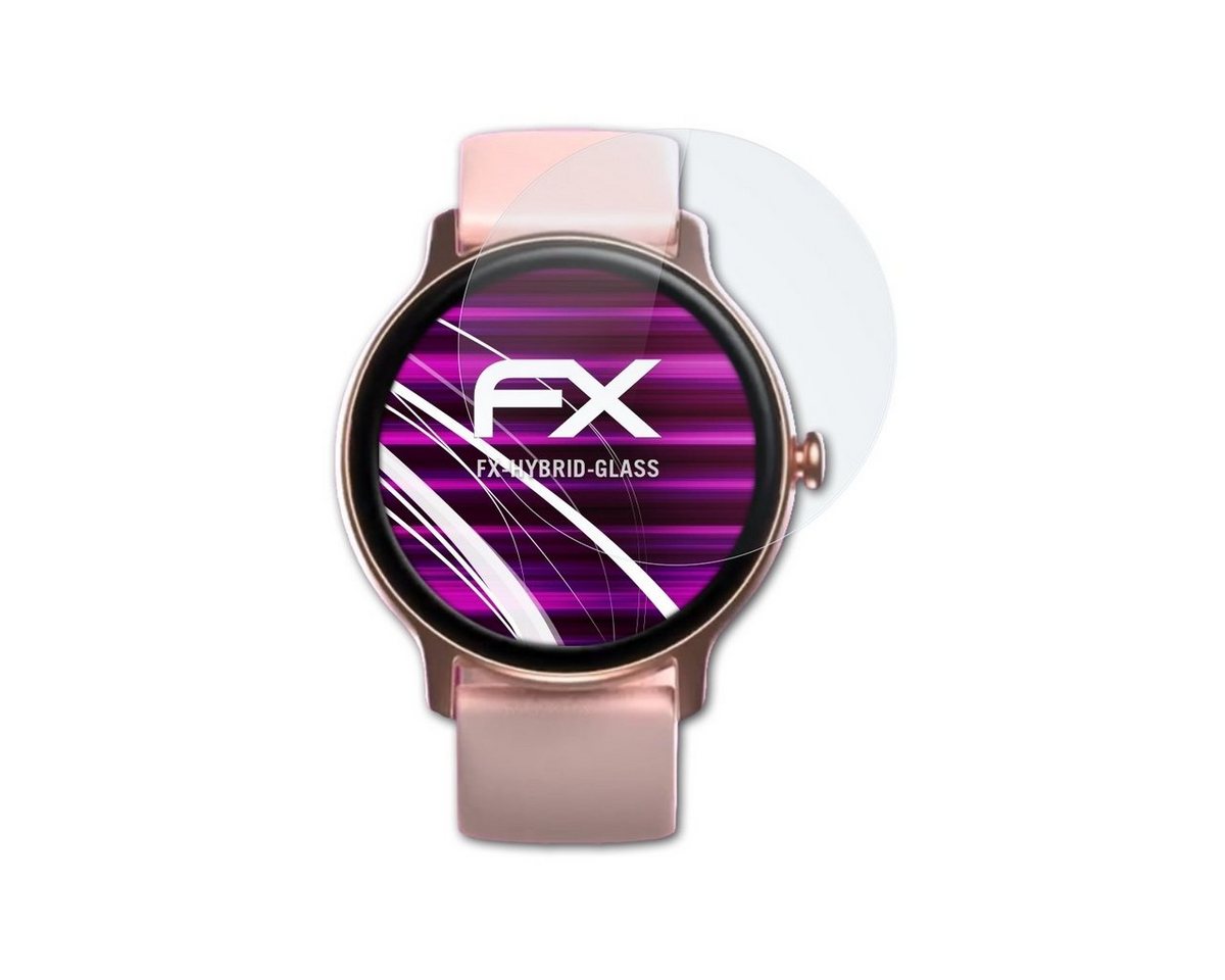 atFoliX Schutzfolie Panzerglasfolie für Hama Fit Watch 4910, Ultradünn und superhart von atFoliX