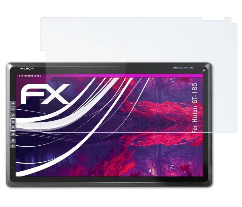 atFoliX Schutzfolie Panzerglasfolie für Huion GT-185, Ultradünn und superhart von atFoliX