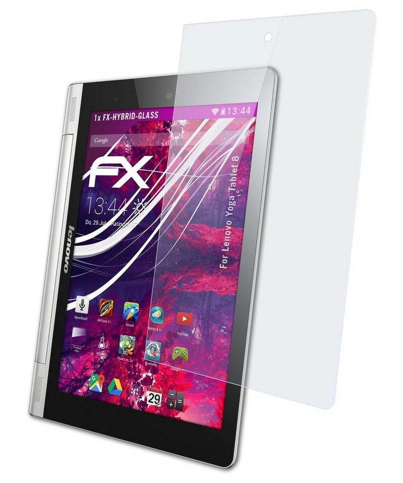 atFoliX Schutzfolie Panzerglasfolie für Lenovo Yoga Tablet 8, Ultradünn und superhart von atFoliX
