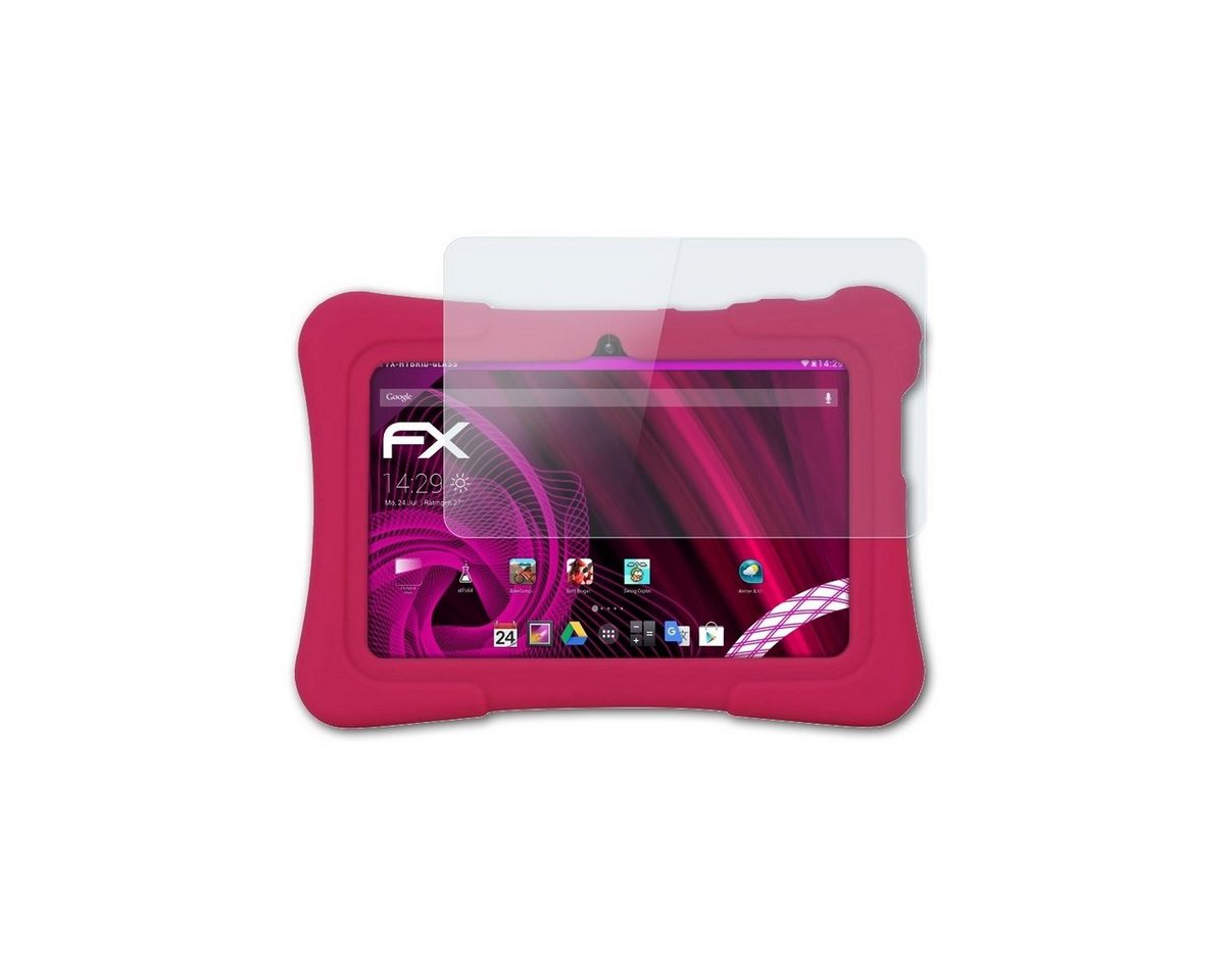 atFoliX Schutzfolie Panzerglasfolie für Pritom K7 Kids Tablet, Ultradünn und superhart von atFoliX