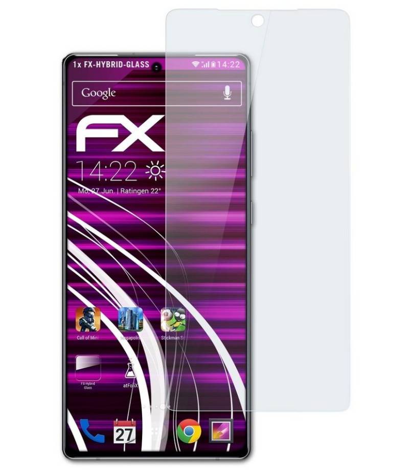 atFoliX Schutzfolie Panzerglasfolie für Samsung Galaxy Note 20, Ultradünn und superhart von atFoliX