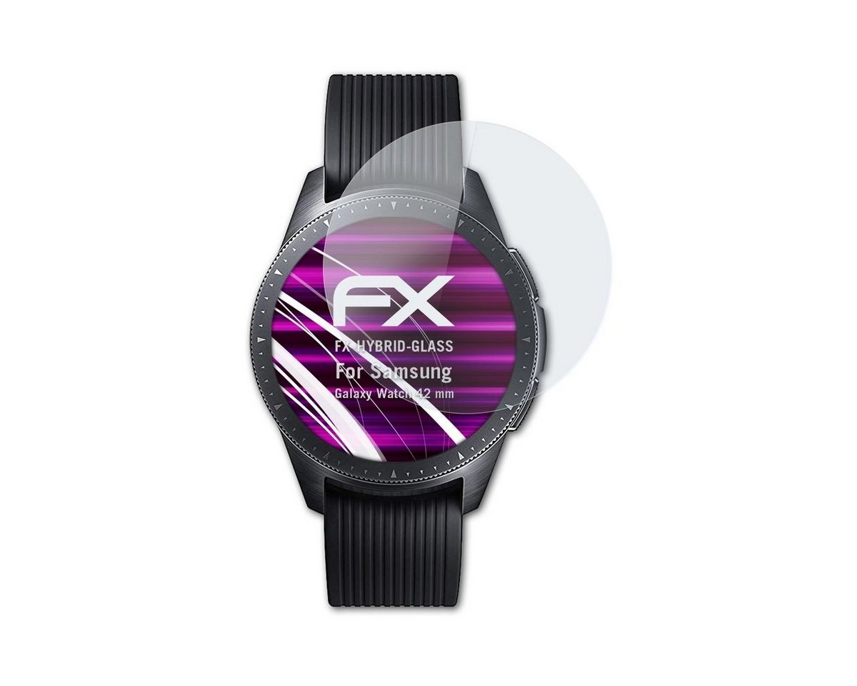 atFoliX Schutzfolie Panzerglasfolie für Samsung Galaxy Watch 42 mm, Ultradünn und superhart von atFoliX