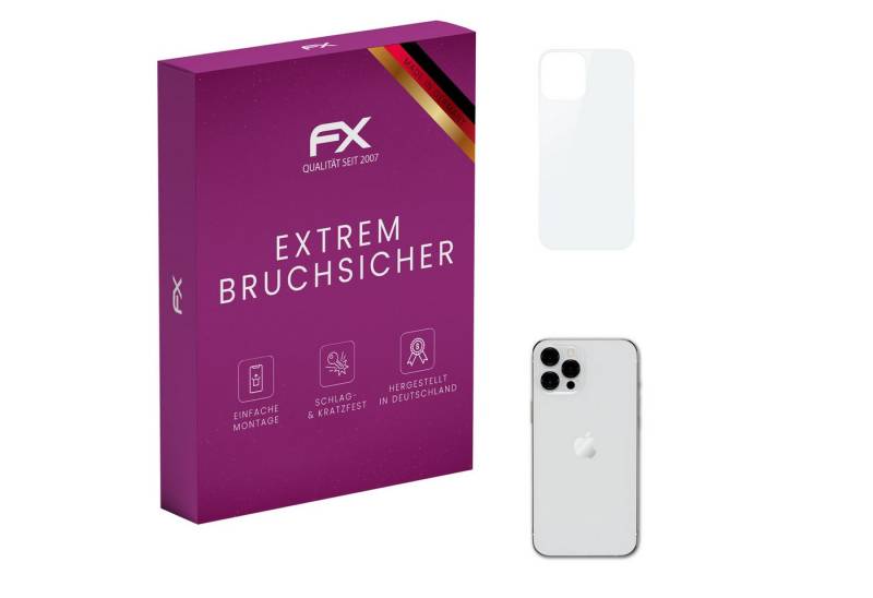 atFoliX Schutzfolie Panzerglasfolie für iPhone 12 Pro Max Backcover, Ultradünn und superhart von atFoliX
