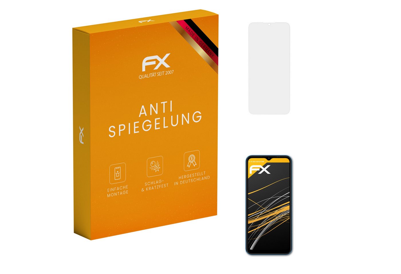 atFoliX Schutzfolie für AGM Note N1, (3 Folien), Entspiegelnd und stoßdämpfend von atFoliX