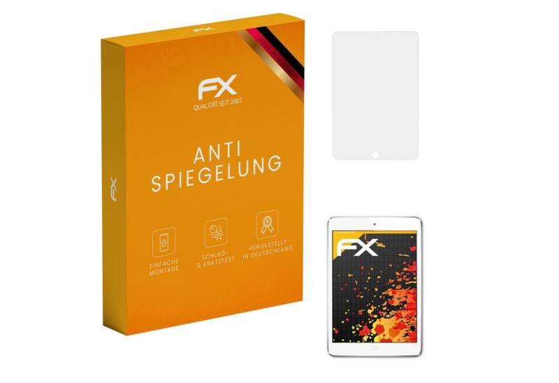 atFoliX Schutzfolie für Apple iPad Mini 2, (2 Folien), Entspiegelnd und stoßdämpfend von atFoliX