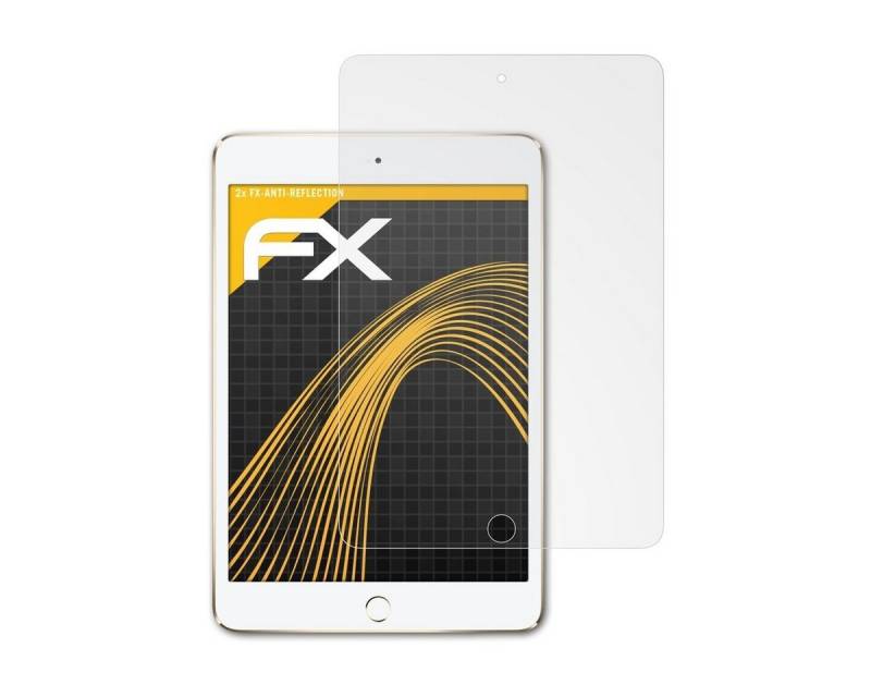 atFoliX Schutzfolie für Apple iPad Mini 4, (2 Folien), Entspiegelnd und stoßdämpfend von atFoliX