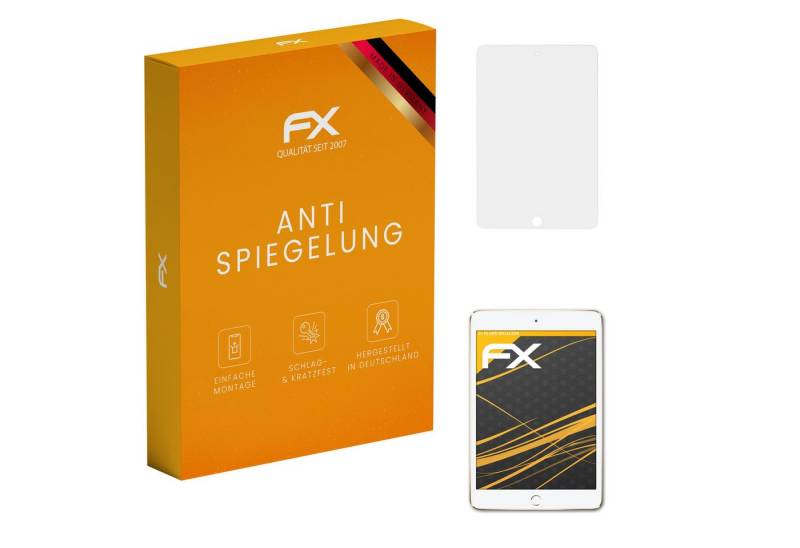 atFoliX Schutzfolie für Apple iPad Mini 4, (2 Folien), Entspiegelnd und stoßdämpfend von atFoliX