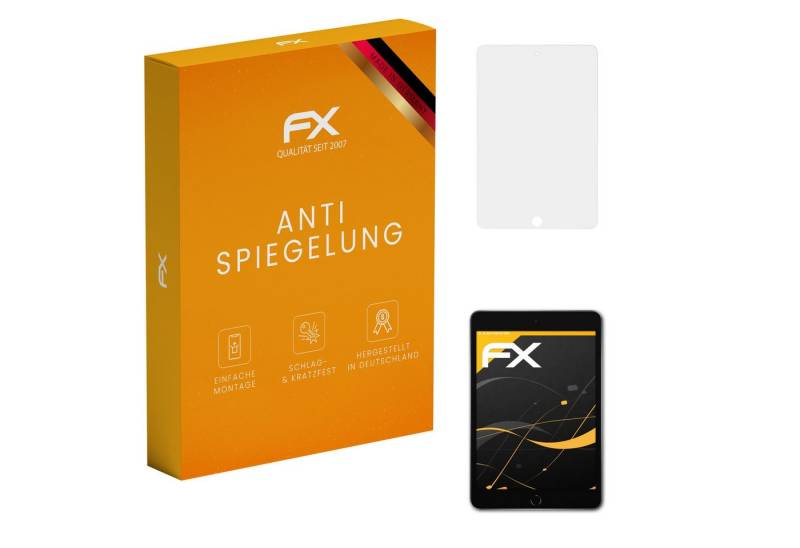 atFoliX Schutzfolie für Apple iPad Mini 5 2019, (2 Folien), Entspiegelnd und stoßdämpfend von atFoliX