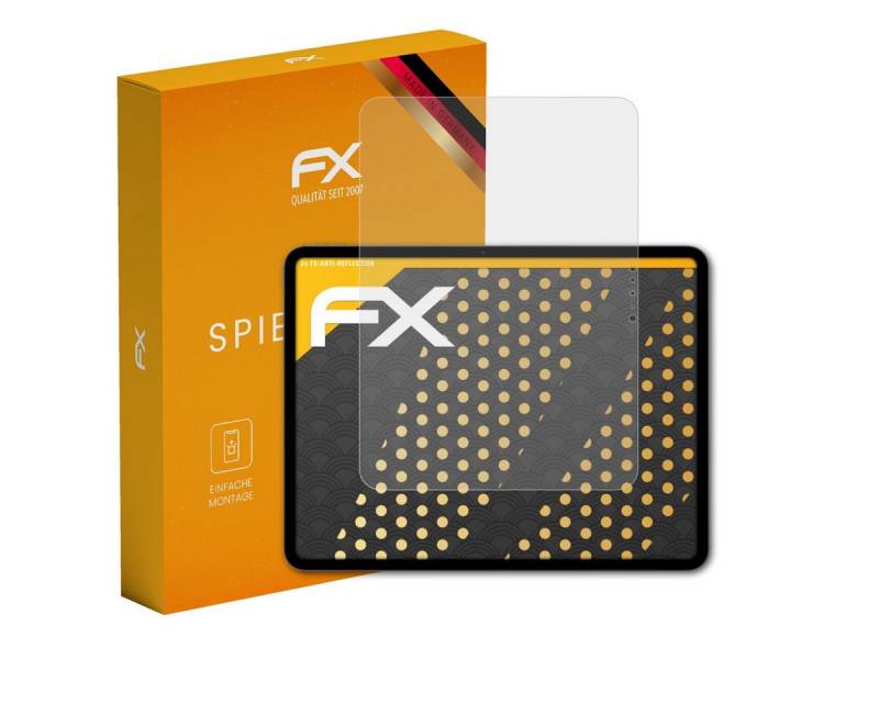 atFoliX Schutzfolie für Apple iPad Pro 11 2024, (2 Folien), Entspiegelnd und stoßdämpfend von atFoliX