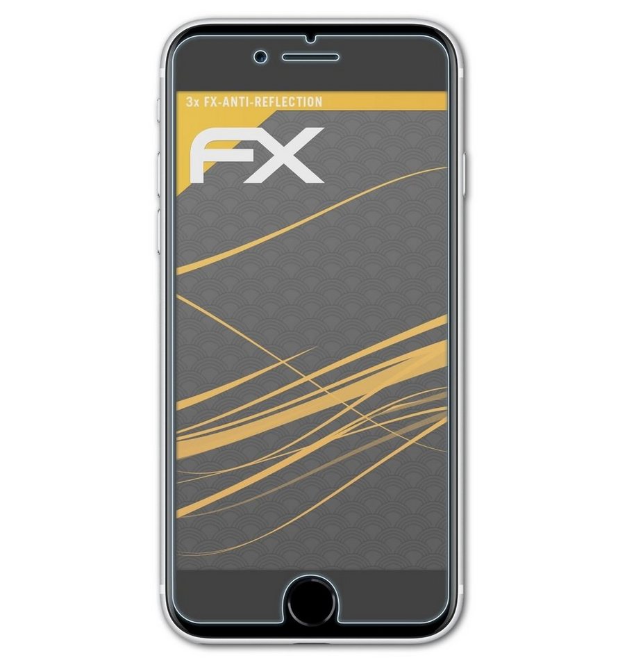 atFoliX Schutzfolie für Apple iPhone SE 2020, (3 Folien), Entspiegelnd und stoßdämpfend von atFoliX